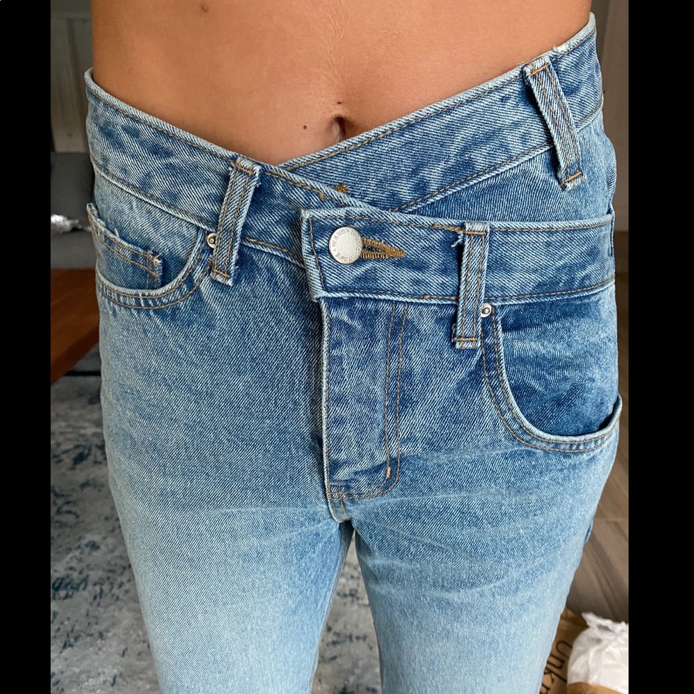Source Unknown- Criss Cross Boyfriend Jeans